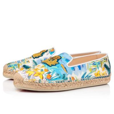 Alpargatas Nanou Orlato Christian Louboutin Mujer - Multicolor/Blancos - 1210367BK01
